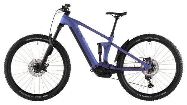 VTT Électrique Tout-Suspendu Cube Stereo Hybrid One44 EXC 800 12V 800 Wh Bosch 120 Nm 29'' Bleu Iris Violet 2026