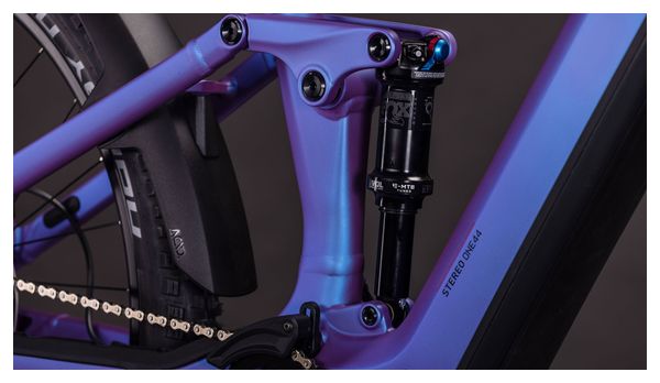 VTT Électrique Tout-Suspendu Cube Stereo Hybrid One44 EXC 800 12V 800 Wh Bosch 120 Nm 29'' Bleu Iris Violet 2026