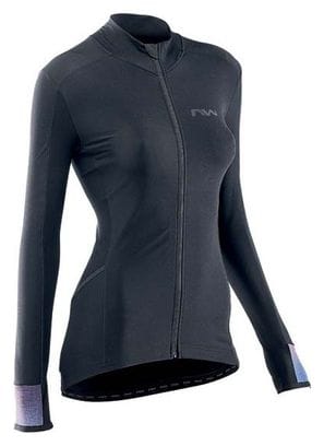 Northwave Fahrenheit Womens Long Sleeve Jersey Black Holographic