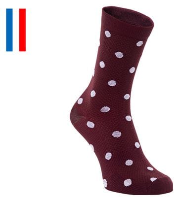 Paar LeBram Portillon Bordeaux Socken