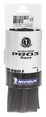 Pneu MICHELIN PRO 3 RACE 700 x 25C Tringle Souple Noir / Gris