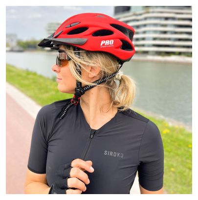 Casque de Vélo Hommes/Femmes Rouge mat