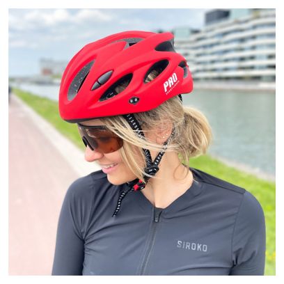 Casque de Vélo Hommes/Femmes Rouge mat