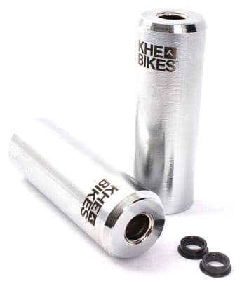 BMX PEGS PRO CNC ADULTE CHROME 10MM/14MM KHEBIKES