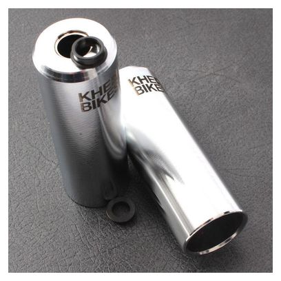 BMX PEGS PRO CNC ADULTE CHROME 10MM/14MM KHEBIKES