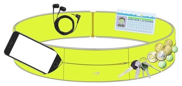 Avento Ceinture abdominale 21PR-FGZ-M Taille M Lycra Jaune