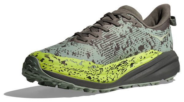 Hoka Speedgoat 6 GTX Trail Shoes Grey/Green Men's