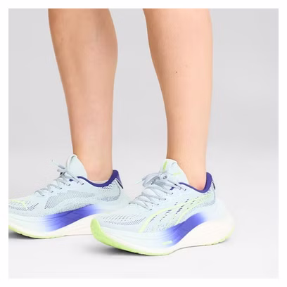 Chaussures Running Puma MagMax Nitro Bleu/Vert Femme