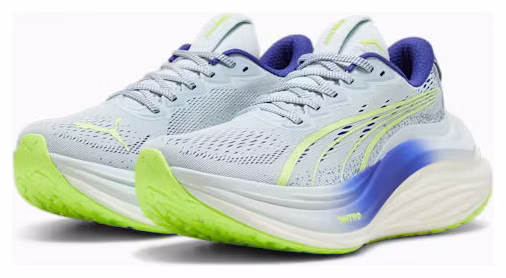 Chaussures Running Puma MagMax Nitro Bleu/Vert Femme