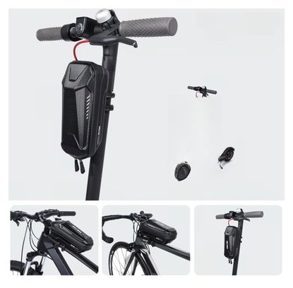 Borsa nera impermeabile da telaio bici da 1 L WILD MAN