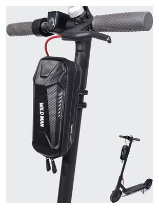 Borsa nera impermeabile da telaio bici da 1 L WILD MAN