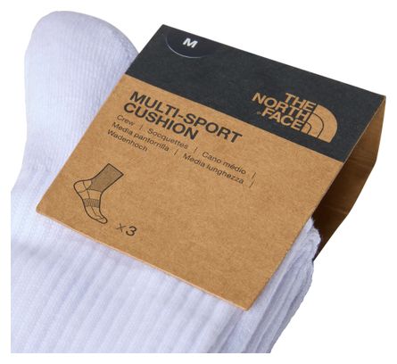 3 paia di calzini The North Face Multi Sport Bianco