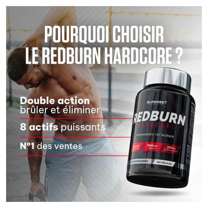Redburn Hardcore (100 Caps) - Superset Nutrition - Brûleurs De Graisse
