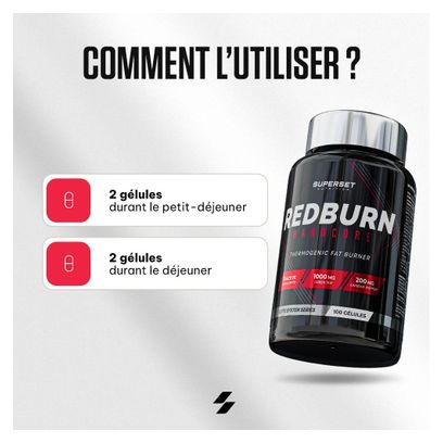 Redburn Hardcore (100 Caps) - Superset Nutrition - Brûleurs De Graisse