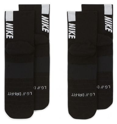 Calcetines (x2) Nike Multiplier Negro Unisex