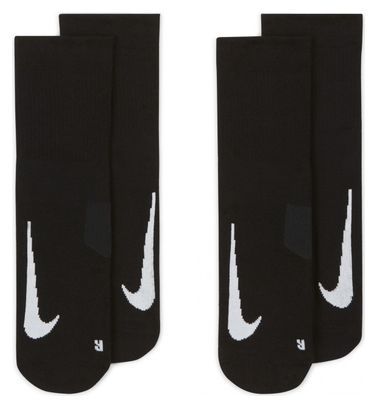 Calzini (x2) Nike Multiplier Nero Unisex
