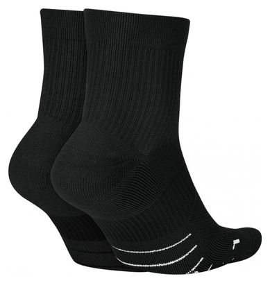 Socken (x2) Nike Multiplier Schwarz Unisex