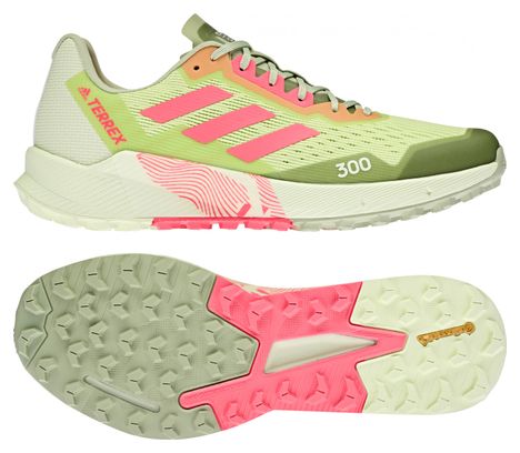 Zapatillas Adidas Terrex Agravic Flow 2 Trail amarillo rojo