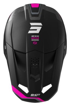 Casque Intégral Shot Speed Atomic Noir Rose Mat