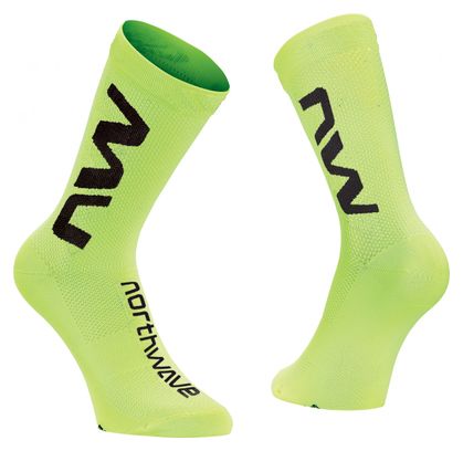 Calcetines Northwave Extreme Air Amarillo Fluo/Negro