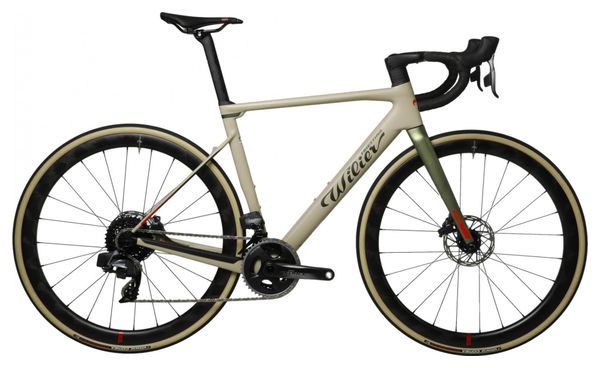 Vélo de Route Wilier Triestina Rave SLR Sram Force eTap AXS 12V 700 mm Beige Sand Vert 2022