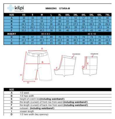 Pantacourt randonnée homme Kilpi OTARA-M