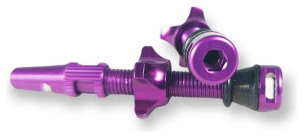 Ice Pair of Valves Airflow Tubeless 44 mm Purple