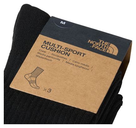 3 Paar The North Face Multi Sport Socken Schwarz