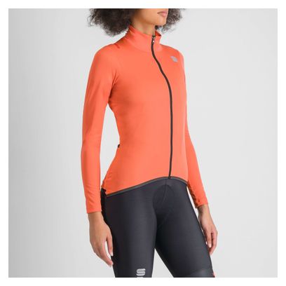 Chaqueta Sportful Fiandre Naranja Claro para mujer