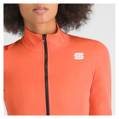 Chaqueta Sportful Fiandre Naranja Claro para mujer