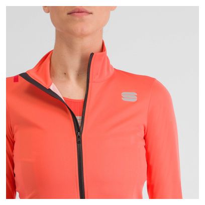 Chaqueta Sportful Fiandre Naranja Claro para mujer