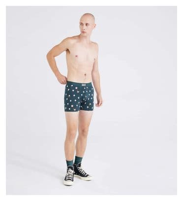 Set van 2 Saxx Ultra Super Soft Boxershorts Zwart/Groen