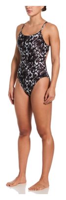 Nike Swim HydraStrong Sprayfetti Badeanzug für Damen, schwarz