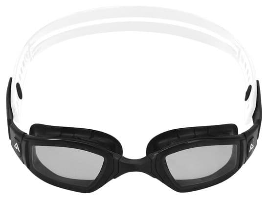 Aquasphere Ninja Swim Goggles Black / White - Dark Gray Lenses