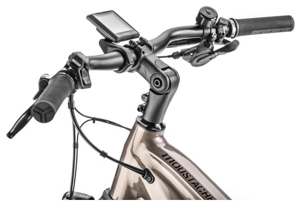 Bicicleta eléctrica de montaña con suspensión integral Saturday  27 Xroad FS 3 Smart System Shimano Deore 11V 500 Wh 27,5'' Beige 2023