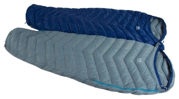 Sac de couchage momie SirJoseph Double Attack II 170 2 en 1 4 saisons-Bleu