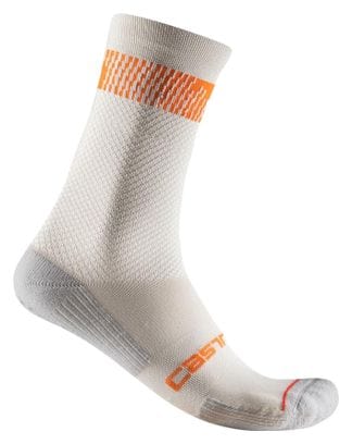 Unisex Socken Castelli Unlimited 18 Silber/Orange