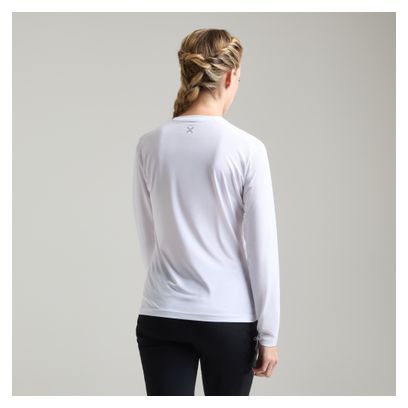 Felpa a maniche lunghe Montura Fresh Light bianca da donna