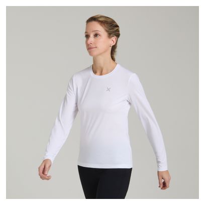 Felpa a maniche lunghe Montura Fresh Light bianca da donna