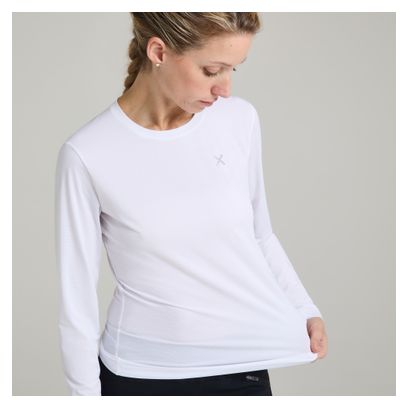 Felpa a maniche lunghe Montura Fresh Light bianca da donna