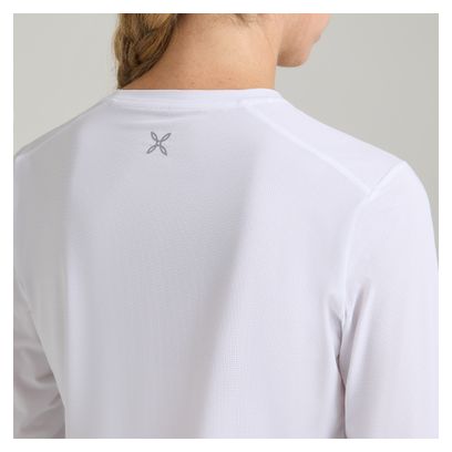 Felpa a maniche lunghe Montura Fresh Light bianca da donna