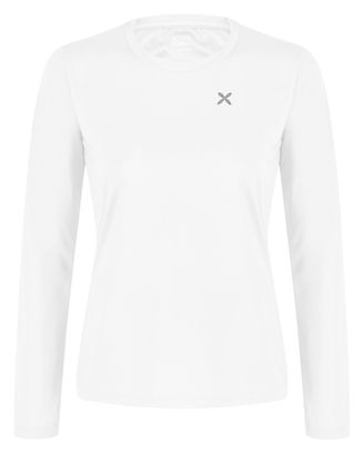 Felpa a maniche lunghe Montura Fresh Light bianca da donna