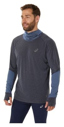 Top termico con cappuccio Asics Metarun Winter Blue Uomo