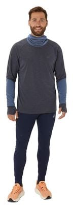 Camiseta térmica con capucha Asics Metarun Winter Azul para hombre