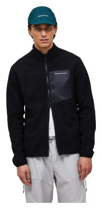 Peak Performance Naturerush Fleecejacke mit Reißverschluss, schwarz, für Herren