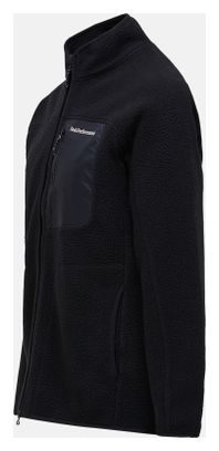 Peak Performance Naturerush Fleecejacke mit Reißverschluss, schwarz, für Herren