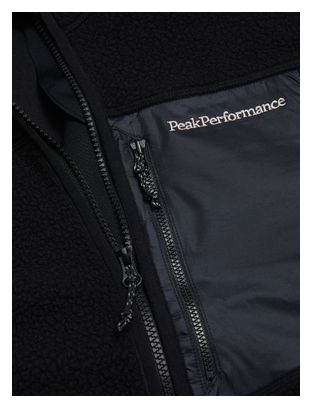 Peak Performance Naturerush Fleecejacke mit Reißverschluss, schwarz, für Herren