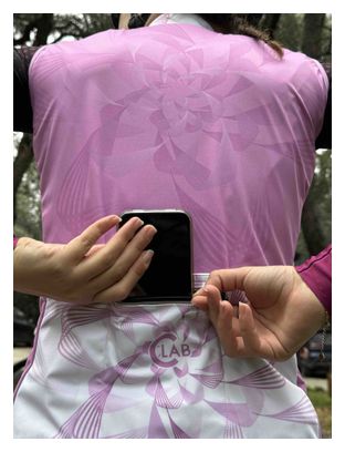 Gilet de Cyclisme Femme Imperméable Coupe-Vent ALPS Rose