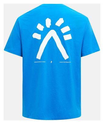 Peak Performance Explore Graphic Blue Short Sleeve T-Shirt