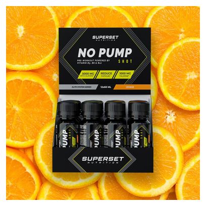 No Pump Shot (12x60ml) - Superset Nutrition - Orange - Preworkout